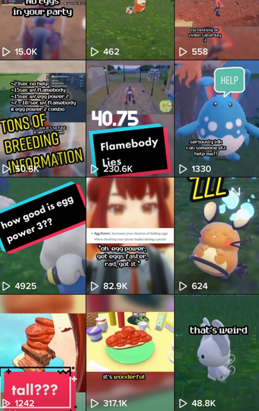 a compilation of videos with viewcounts on them